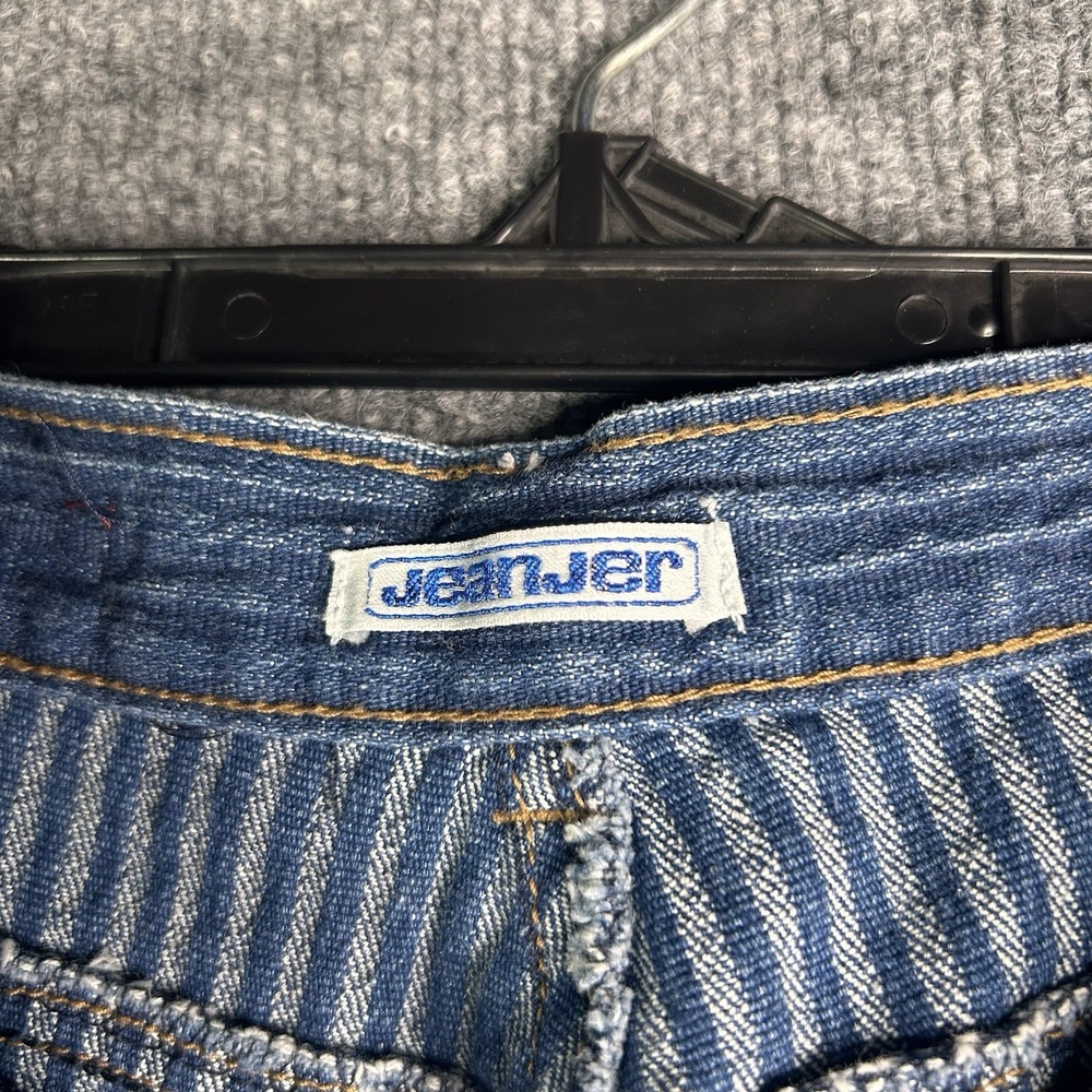 Vintage Jeanjer High Waist Jeans Stretch Tapered Ankle Zip Size 7 Cotton Rare - Picture 3 of 12